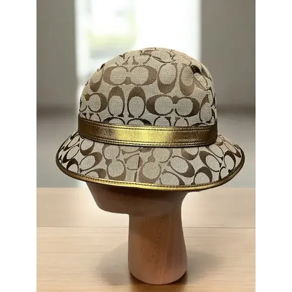 Y2K Coach Signature Buckle Fedora Hat Size P/S Hats display picture 1